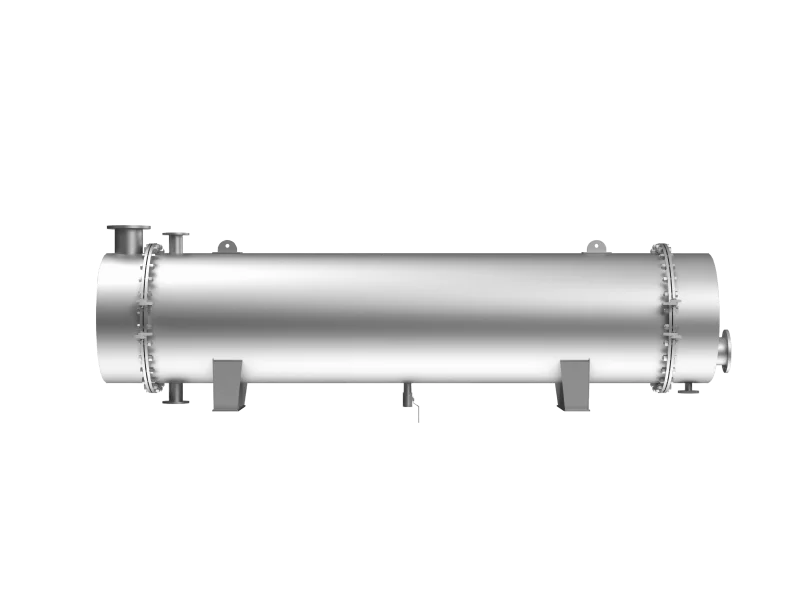 industrial shell and tube condenser with multi-tube layout